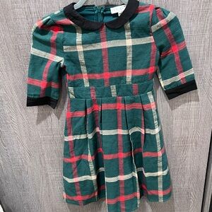 NWT Ivy City Co Noel Dress Christmas Plaid Green Red White